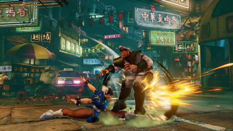 Đồ họa ấn tượng trong Street Fighter V