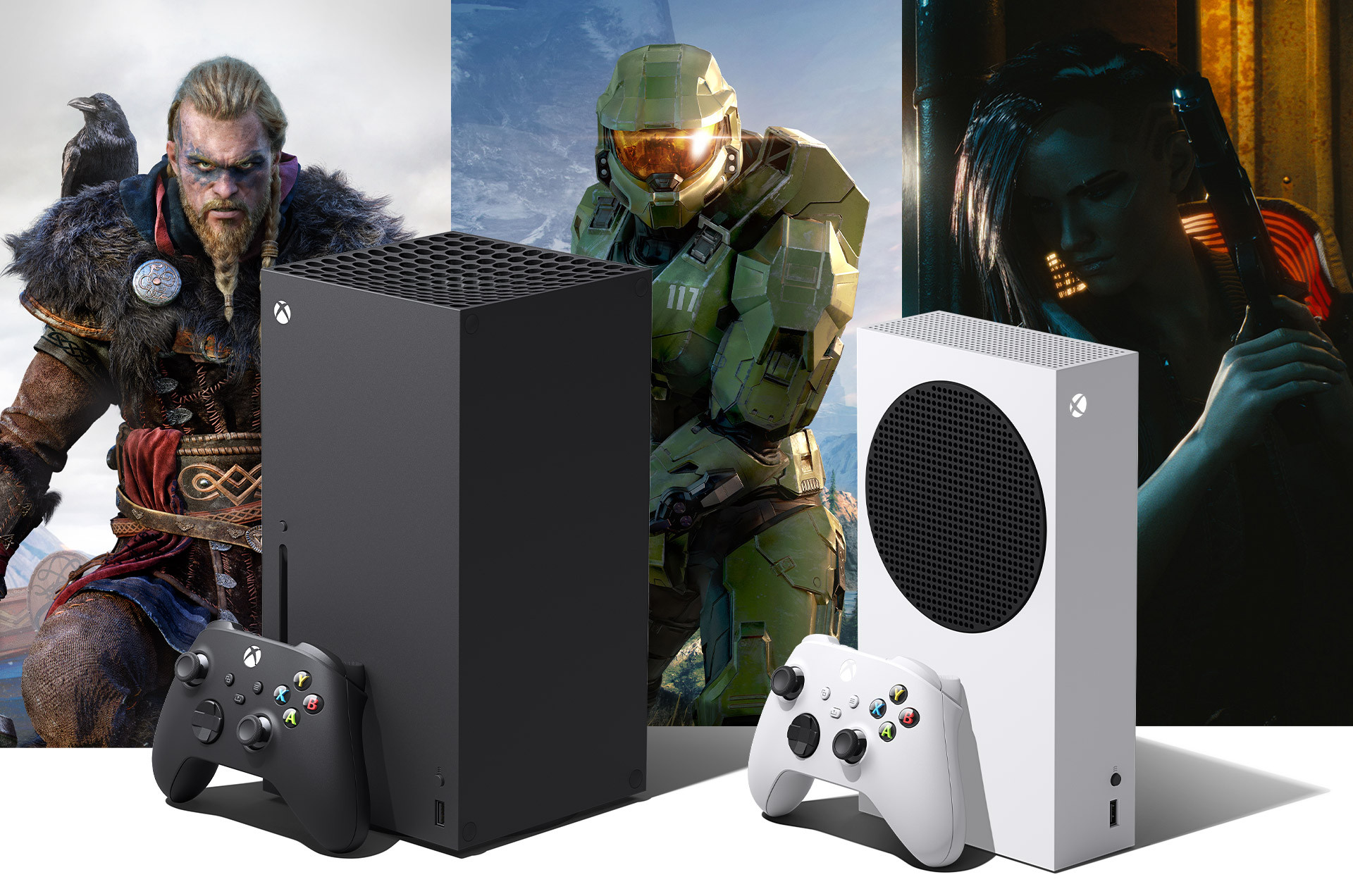 alt text: Hình ảnh giao diện Xbox Series X với các tính năng độc quyền như Quick Resume, Smart Delivery và Xbox Game Pass.