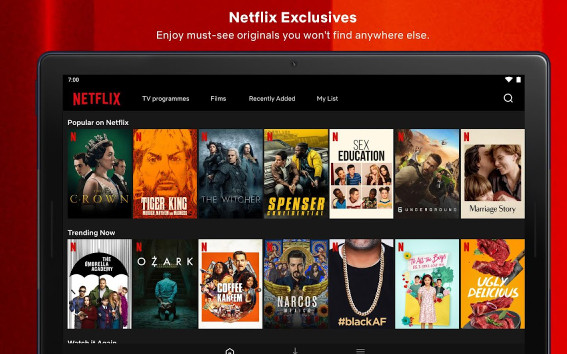 Hình ảnh trải nghiệm Netflix