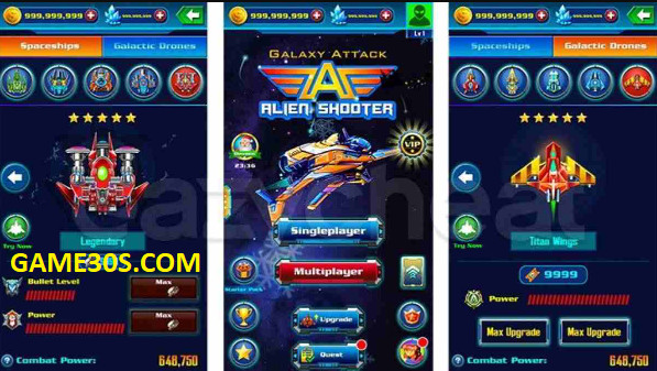 Hình ảnh từ trò chơi Galaxy Attack: Alien Shooter