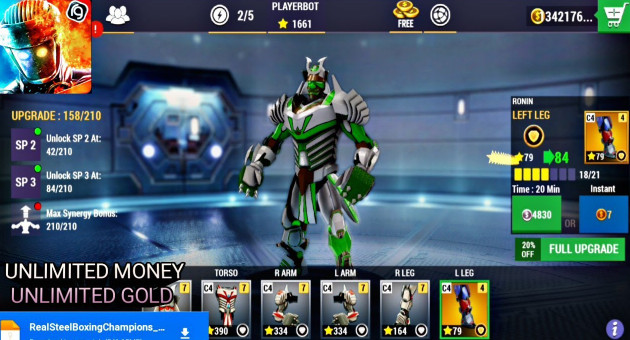 Hình ảnh về các trận chiến trong game Real Steel Boxing Champions