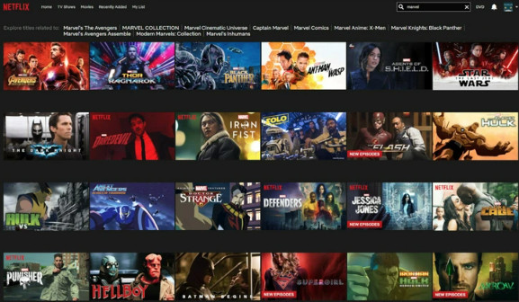 Hình ảnh về dịch vụ Netflix