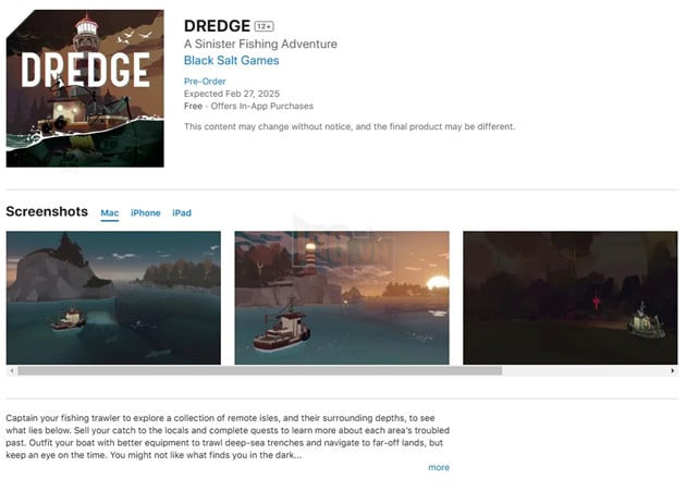 Bom tấn độc lập Dredge sắp ra mắt trên di động: Sự kiện đáng chú ý cho game thủ
