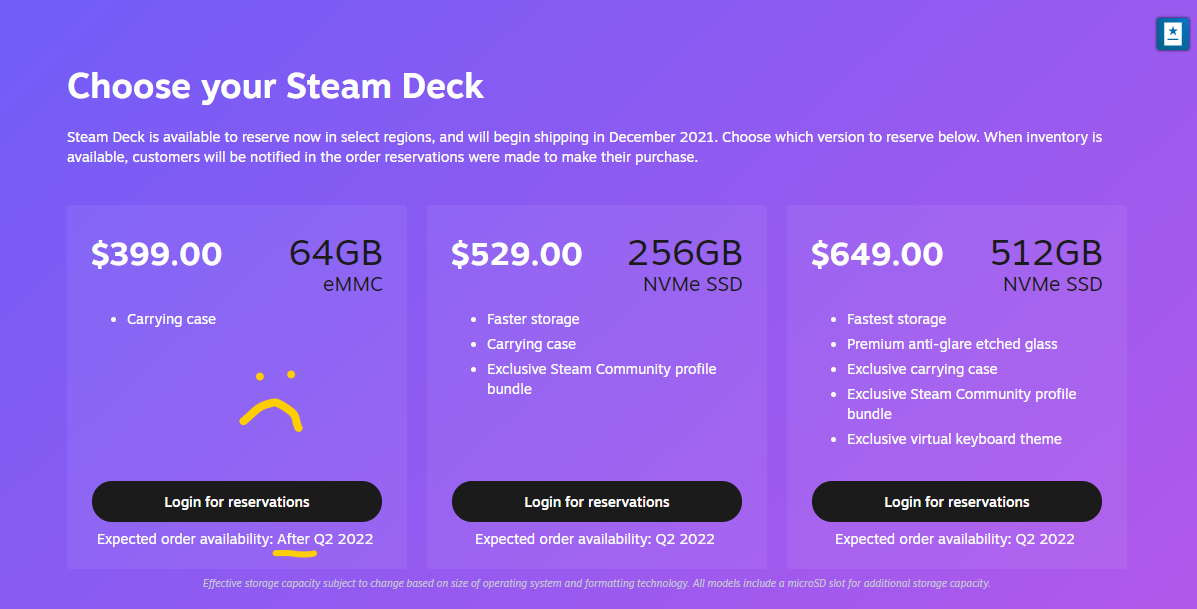 Game thủ đang chờ đợi Steam Deck