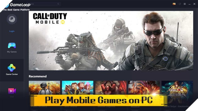 Giao diện Gameloop dễ sử dụng